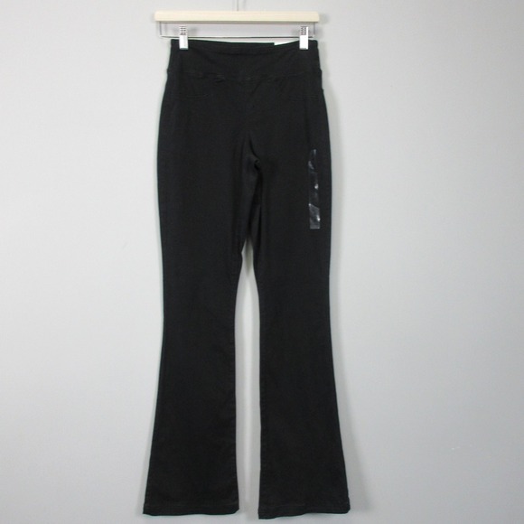 American Eagle Kick Bootcut Pants Next Level Stretch Women S Black Party 414 - Picture 1 of 15